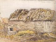 Samuel Palmer A Barn with a Mossy Roof painting